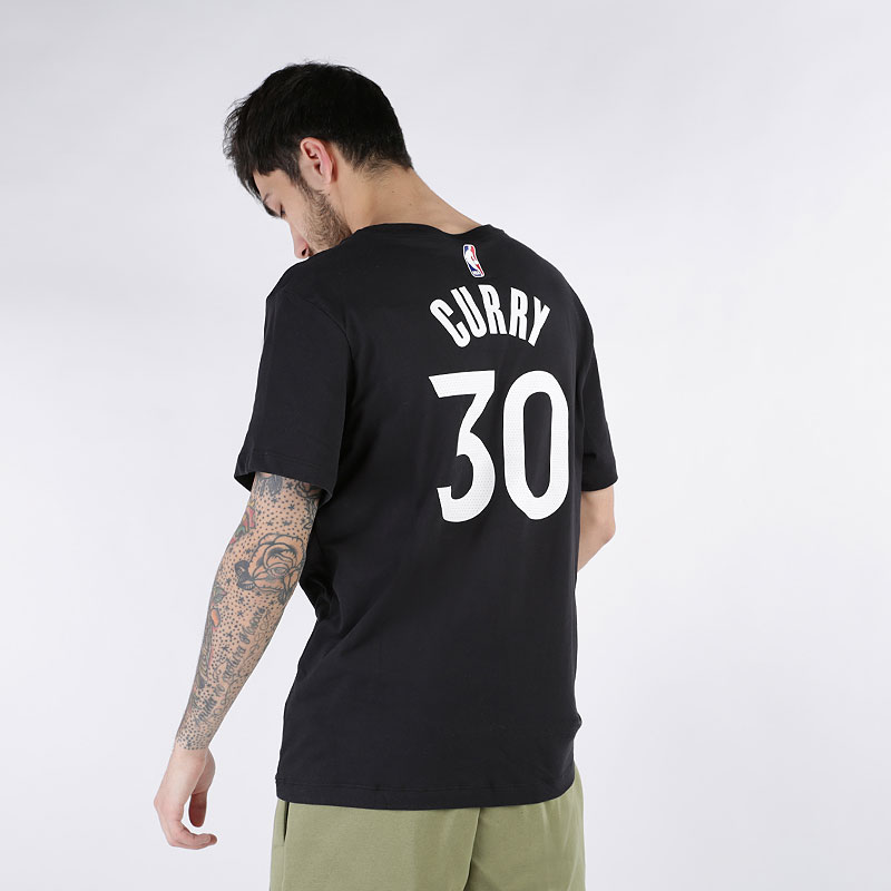 мужская черная футболка Nike Golden State Warriors Edition City Dri-Fit Steph Curry BV8761-018 - цена, описание, фото 3